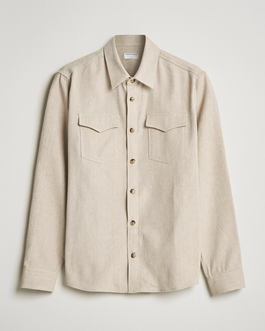 Herr | Skjortor | Tiger of Sweden | Arnoup Overshirt Feather