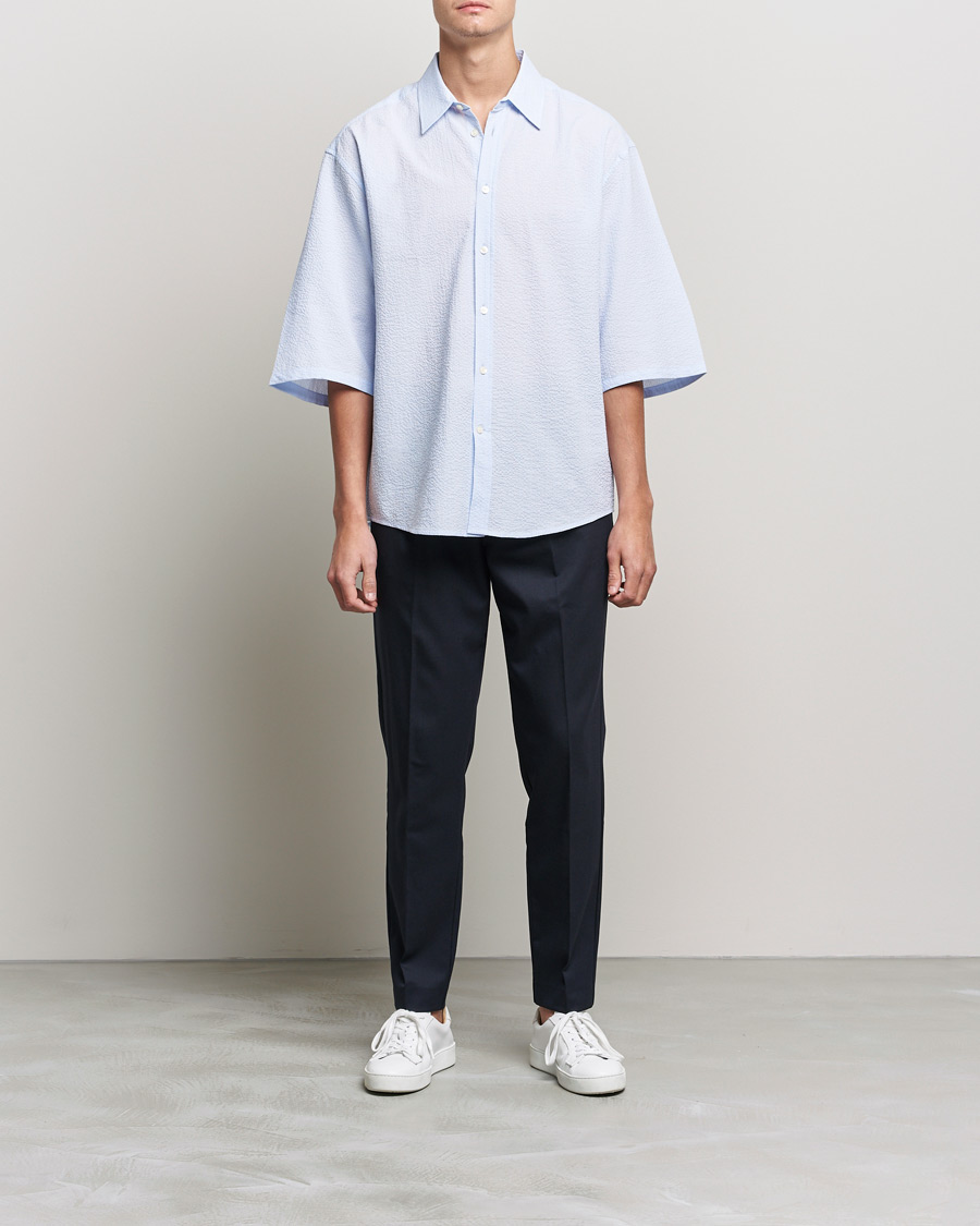 Herr | Skjortor | Tiger of Sweden | Kevin Short Sleeve Shirt Light blue