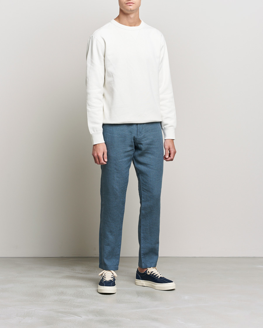 Herr | Linneavdelningen | NN07 | Karl Linen Trousers Dust Blue