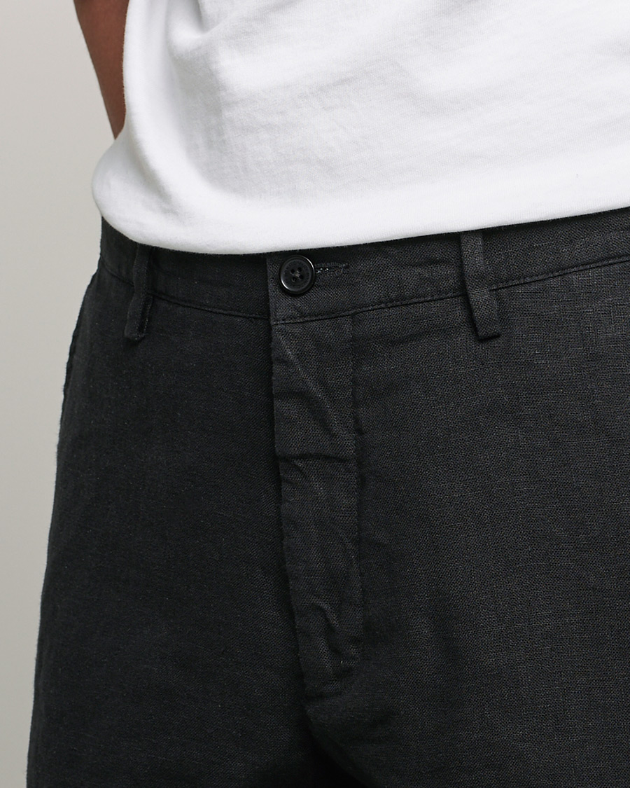 Herr | Byxor | NN07 | Karl Linen Trousers Black