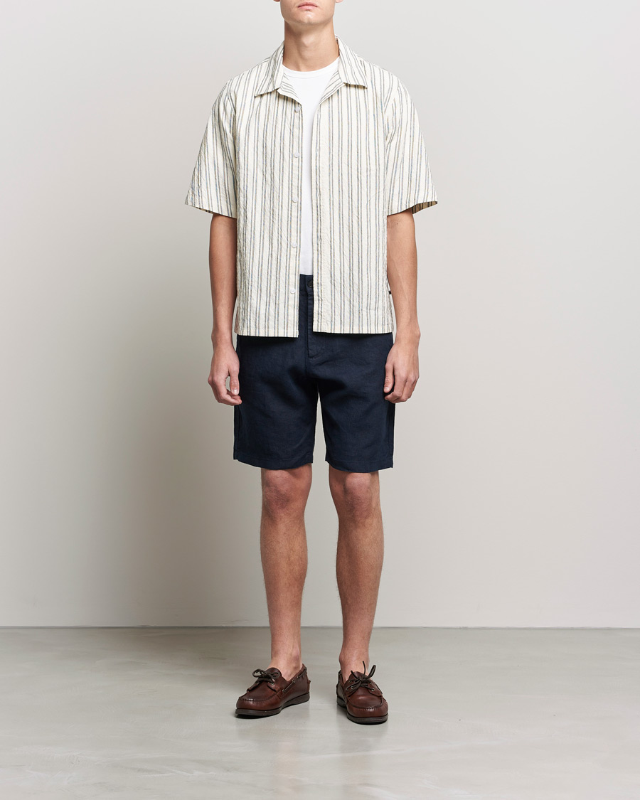 Herr | Shorts | NN07 | Crown Linen Shorts Navy