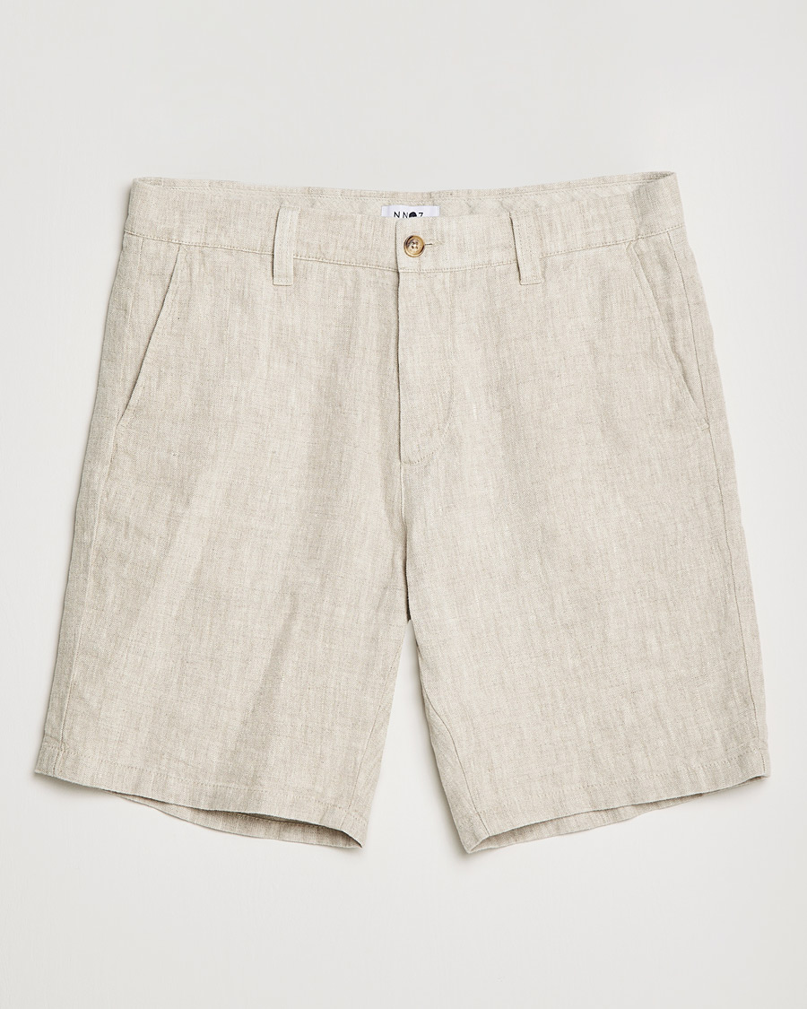 Herr | Shorts | NN07 | Crown Linen Shorts Oat