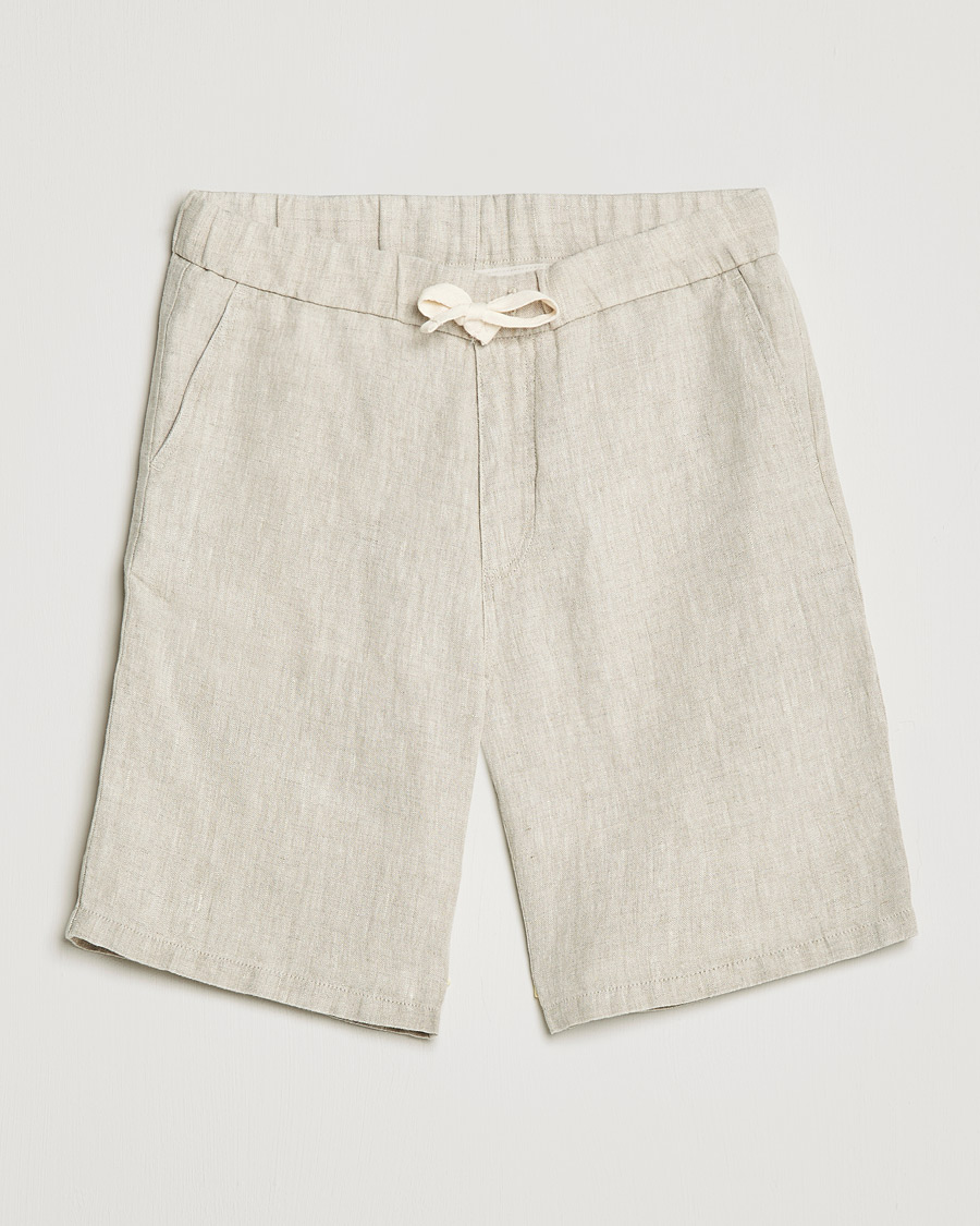 Herr | Shorts | NN07 | Keith Drawstring Linen Shorts Oat