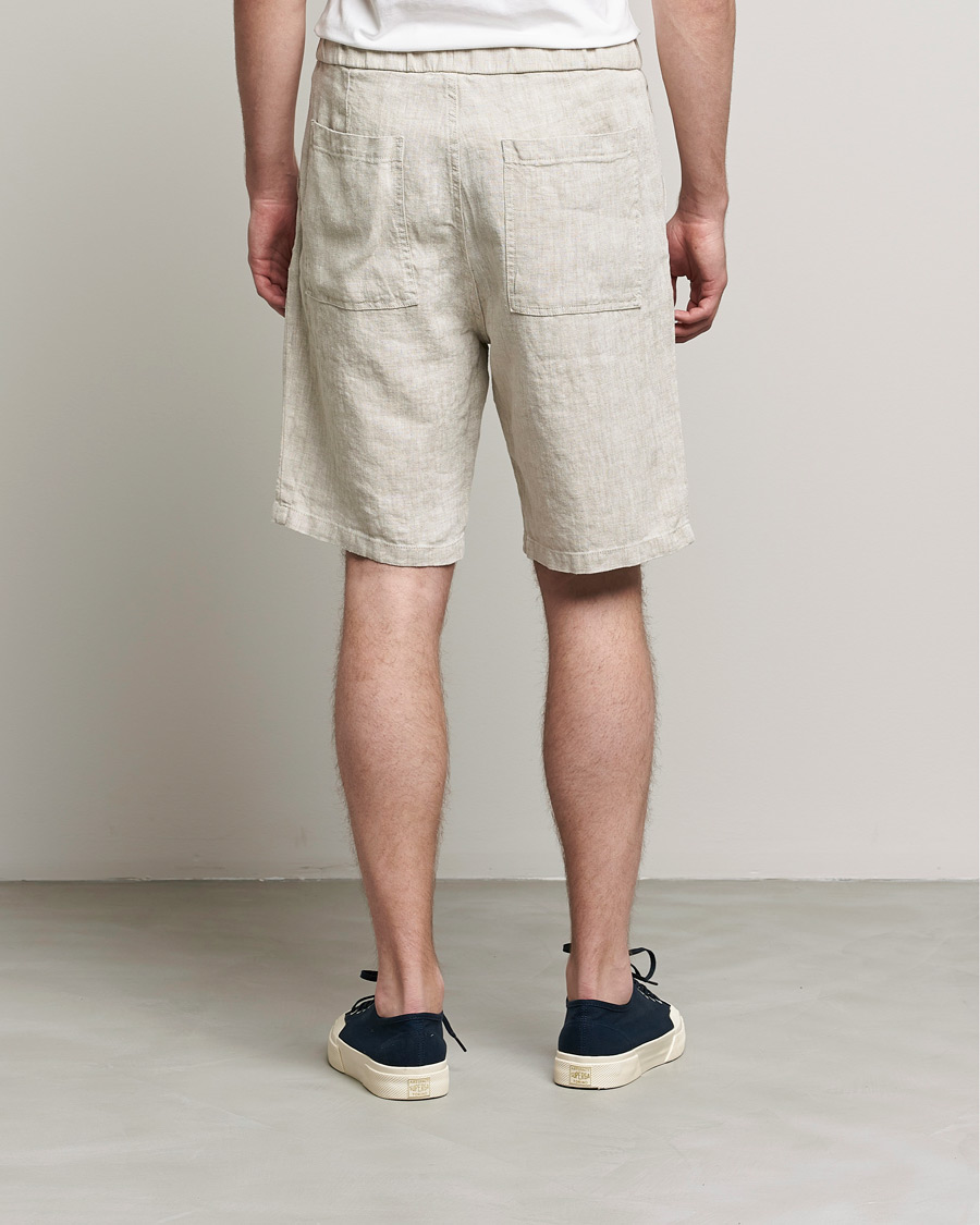 Herr | Shorts | NN07 | Keith Drawstring Linen Shorts Oat