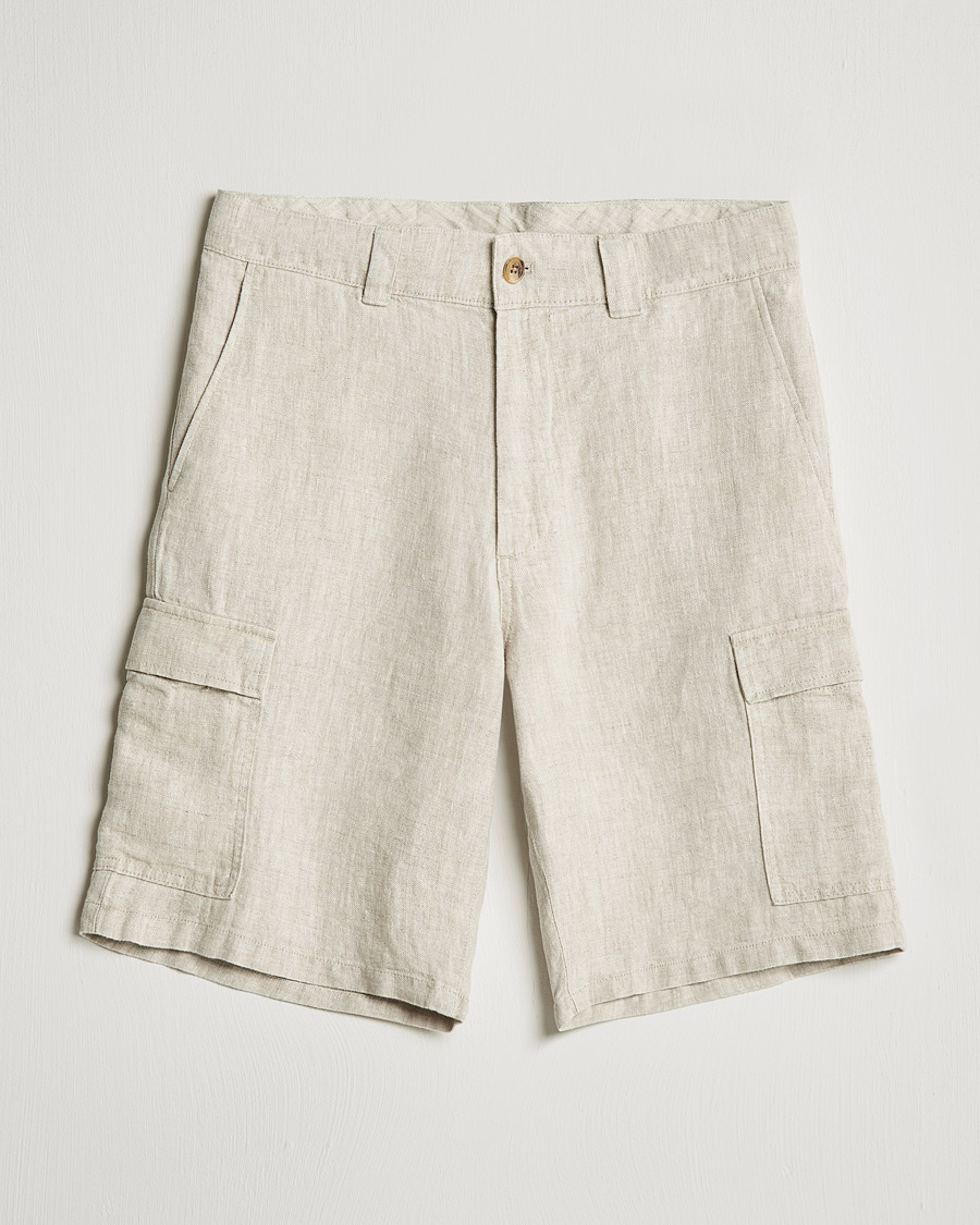 Herr | Shorts | NN07 | Arnie Cargo Linen Shorts Oat