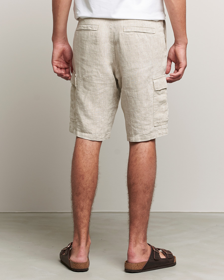 Herr | Shorts | NN07 | Arnie Cargo Linen Shorts Oat