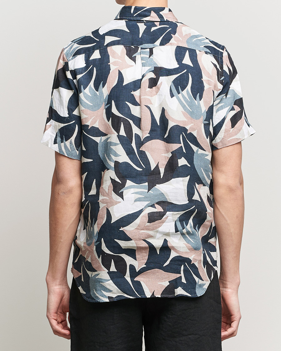Herr | Skjortor | NN07 | Tyrion Printed Short Sleeve Shirt Nougat Print