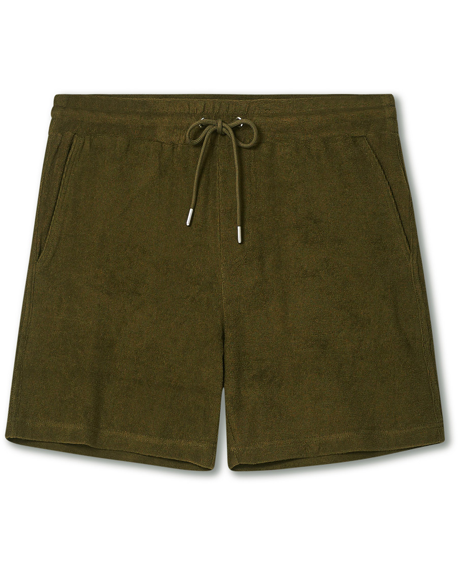 Herr | Shorts | NN07 | Cameron Terry Shorts Dark Olive