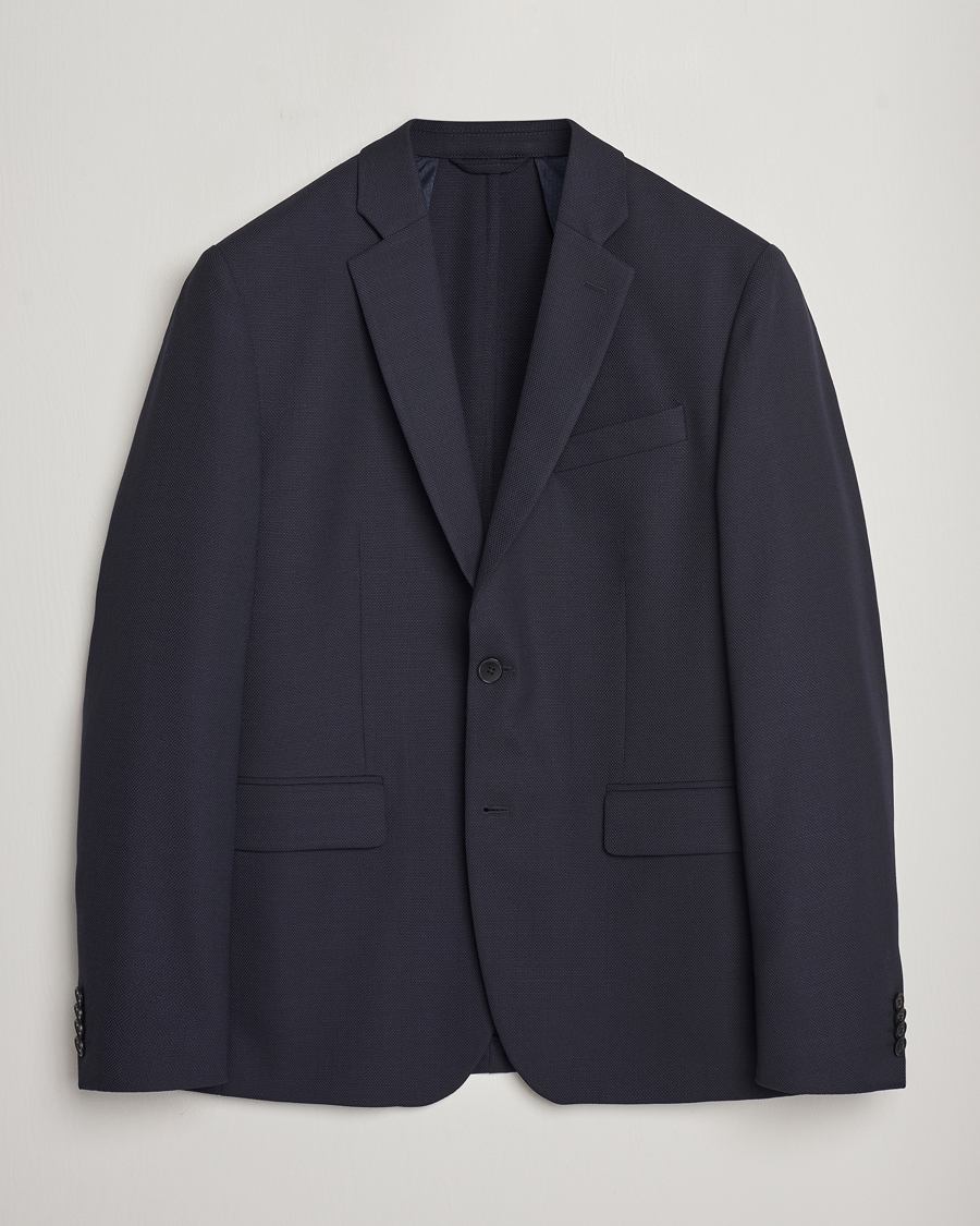 Herr | Kavajer | J.Lindeberg | Hopper Active Hopsack Blazer Navy