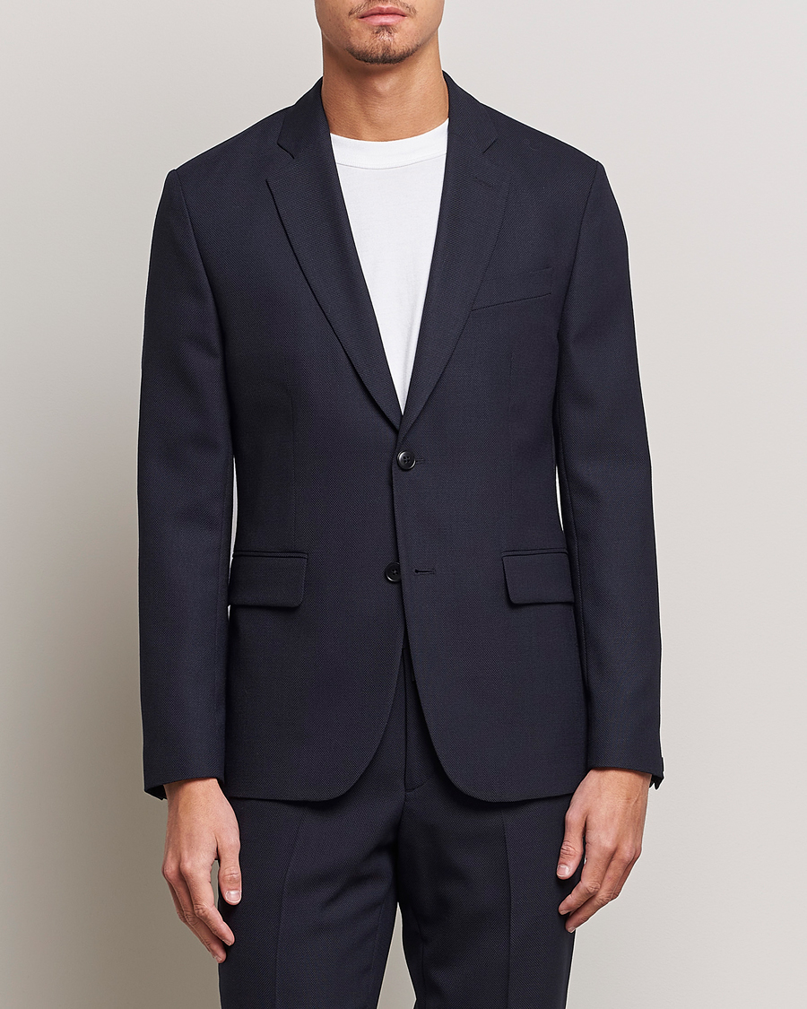 Herre |  | J.Lindeberg | Hopper Active Hopsack Blazer Navy