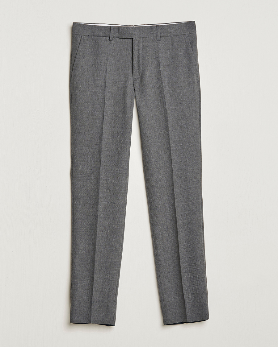 Herr | Byxor | J.Lindeberg | Grant Active Hopsack Pants Grey Melange