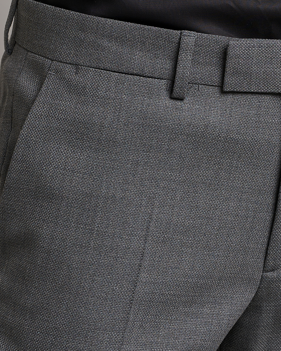 Herr | Byxor | J.Lindeberg | Grant Active Hopsack Pants Grey Melange