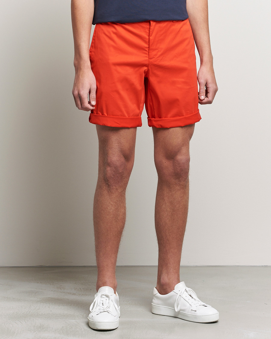Herr | Shorts | J.Lindeberg | Nathan Super Satin Shorts Flame Scarlet