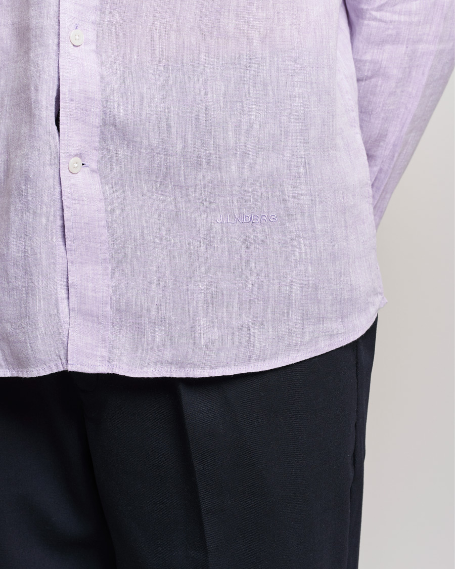 Herr | Skjortor | J.Lindeberg | Linen Melange Slim Shirt Rhapsody