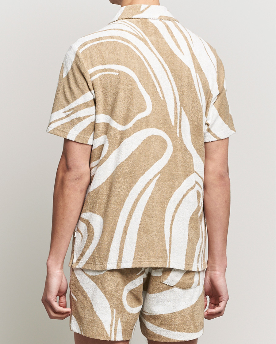 Herr | Skjortor | J.Lindeberg | BillyToweling Jacquard Shirt Safari Beige