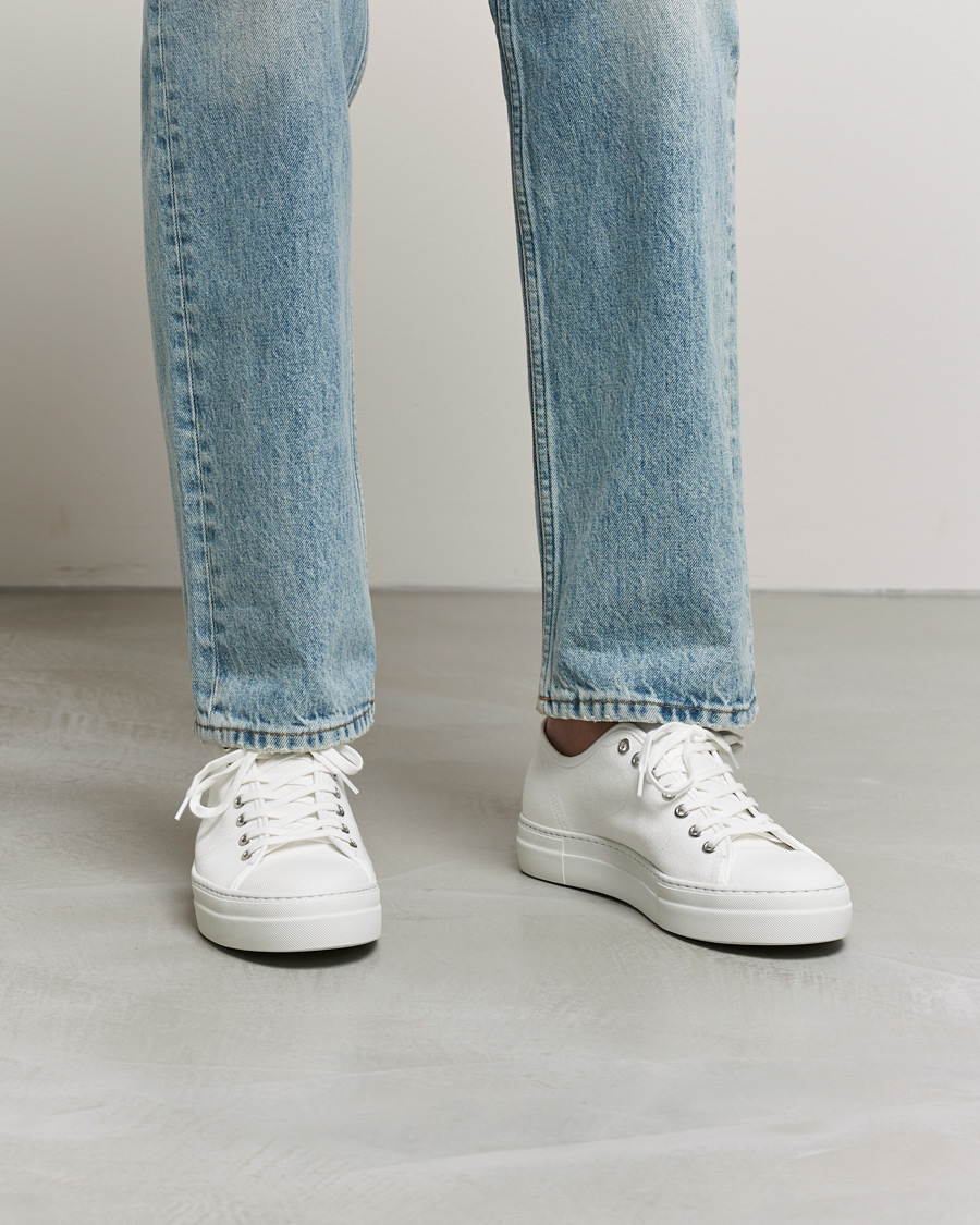 Herr | J.Lindeberg Art Signature Canvas Sneaker White | J.Lindeberg | Art Signature Canvas Sneaker White