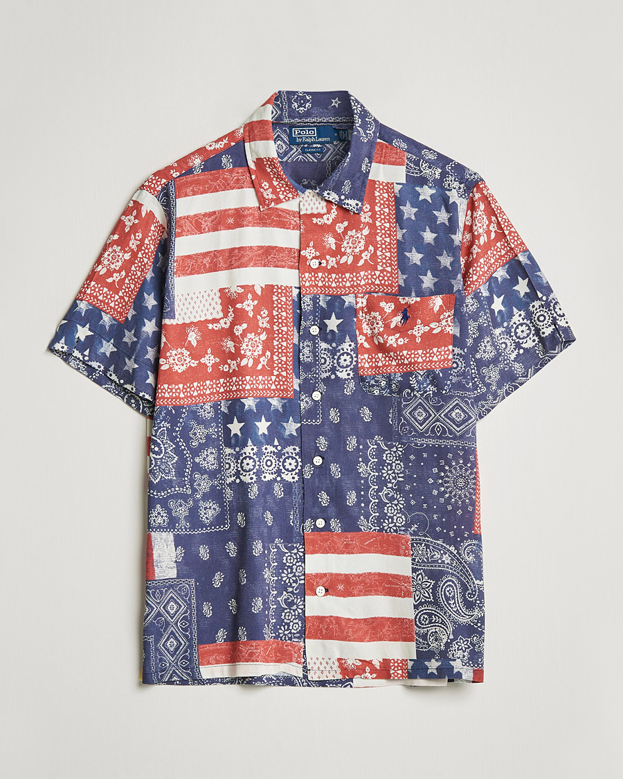 Herr | Skjortor | Polo Ralph Lauren | Printed Short Sleeve Resort Collar Shirt Multi
