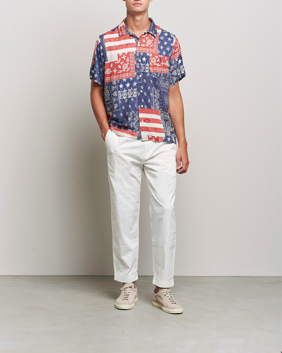 Herr | Skjortor | Polo Ralph Lauren | Printed Short Sleeve Resort Collar Shirt Multi