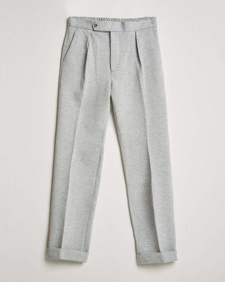 Herr | Byxor | Polo Ralph Lauren | Brad Jersey Knitted Trousers Andover Heather