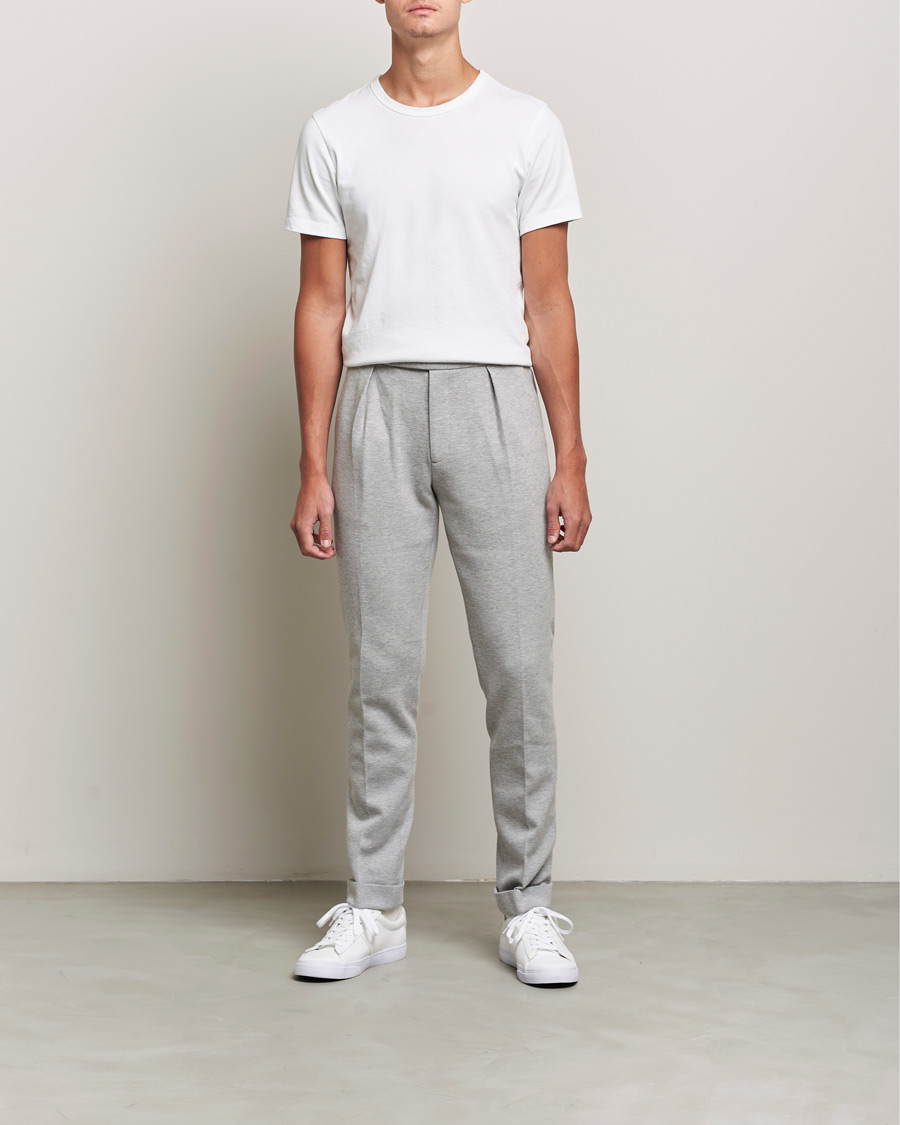 Herr | Byxor | Polo Ralph Lauren | Brad Jersey Knitted Trousers Andover Heather