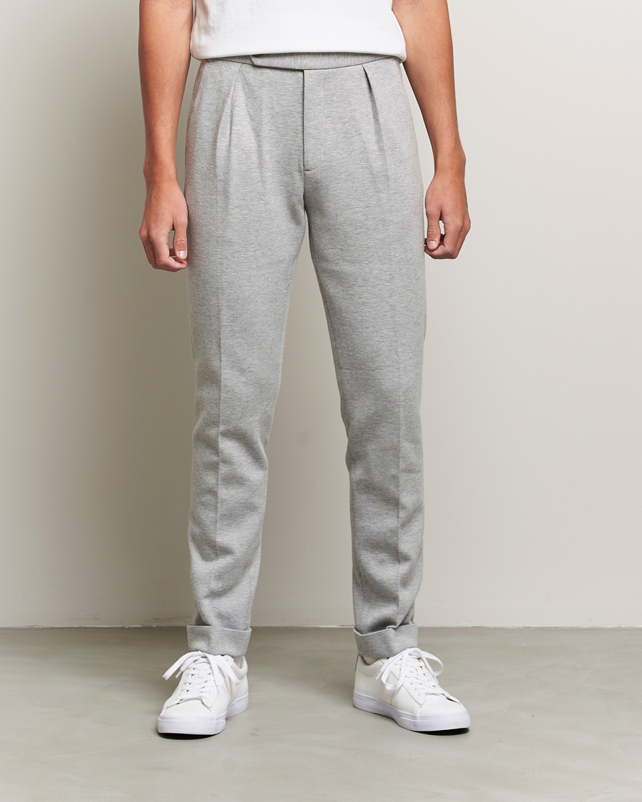 Herr | Byxor | Polo Ralph Lauren | Brad Jersey Knitted Trousers Andover Heather