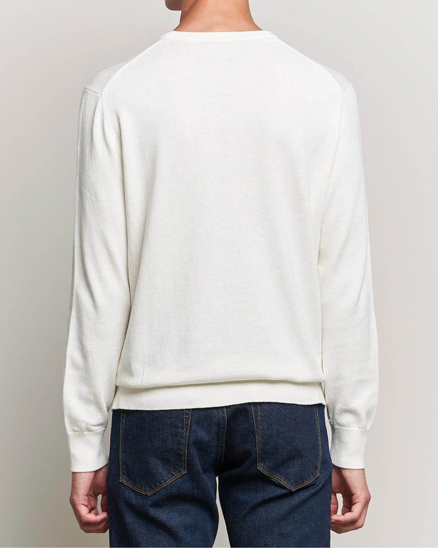 Herr | Tröjor | Polo Ralph Lauren | Cotton/Cashmere Crew Neck Pullover Deckwash White