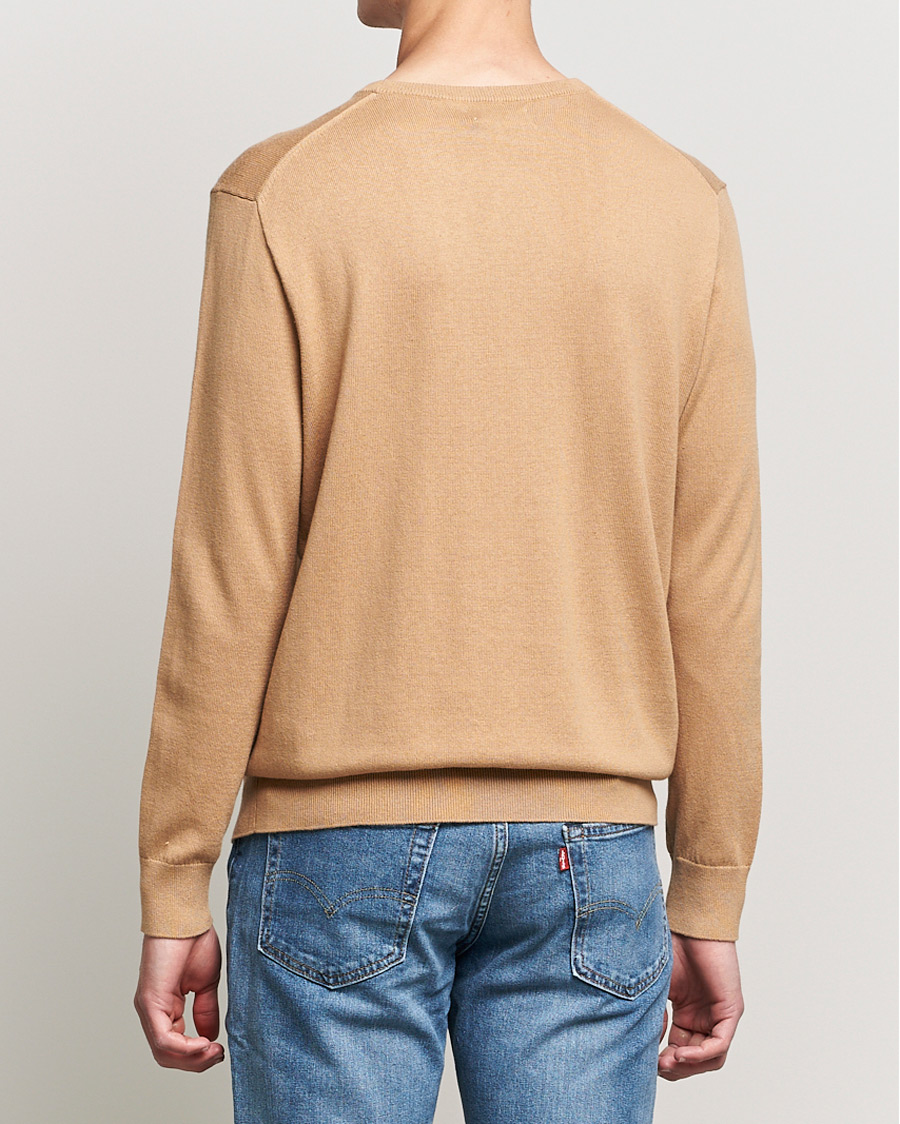 Herr | Tröjor | Polo Ralph Lauren | Cotton/Cashmere Crew Neck Pullover Burlap Tan