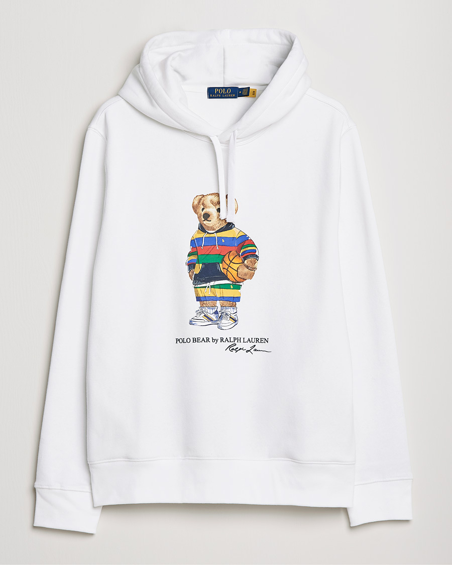 Herr | Tröjor | Polo Ralph Lauren | Printed Active Bear Hoodie White