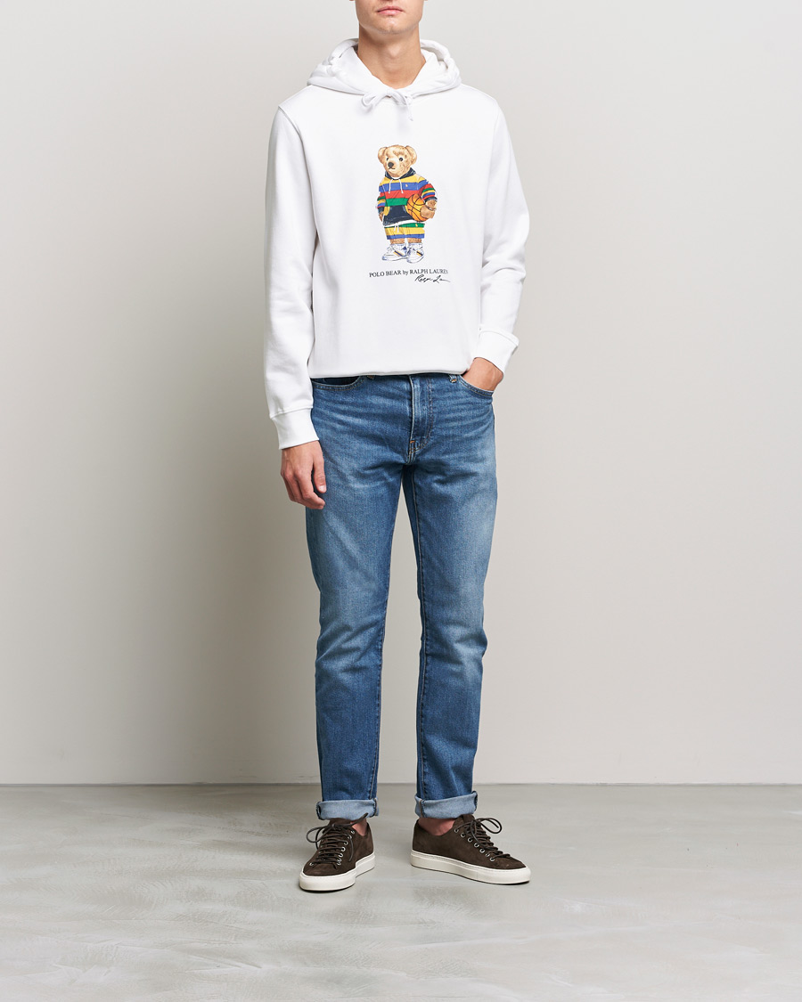 Herr | Tröjor | Polo Ralph Lauren | Printed Active Bear Hoodie White
