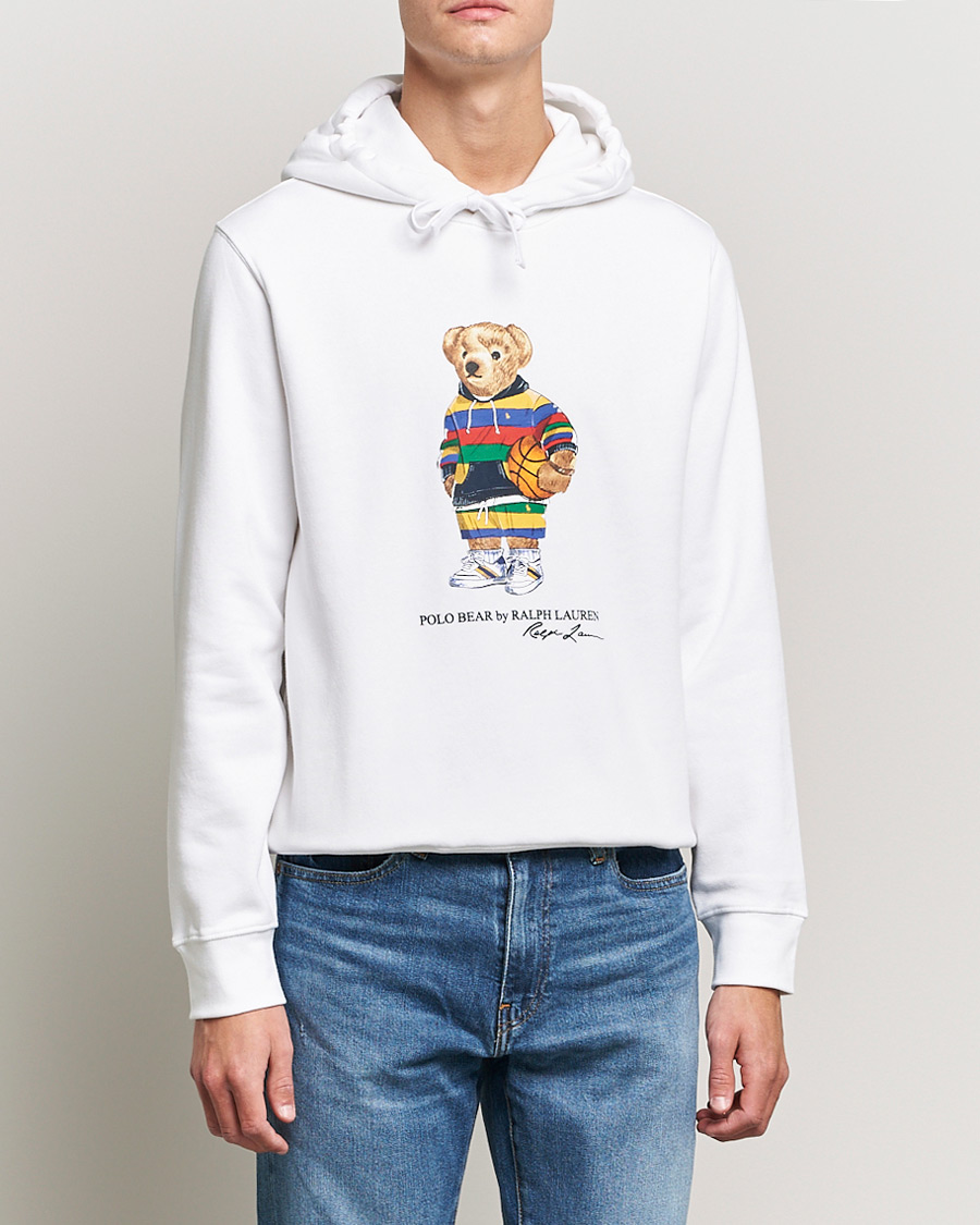 Herr | Tröjor | Polo Ralph Lauren | Printed Active Bear Hoodie White