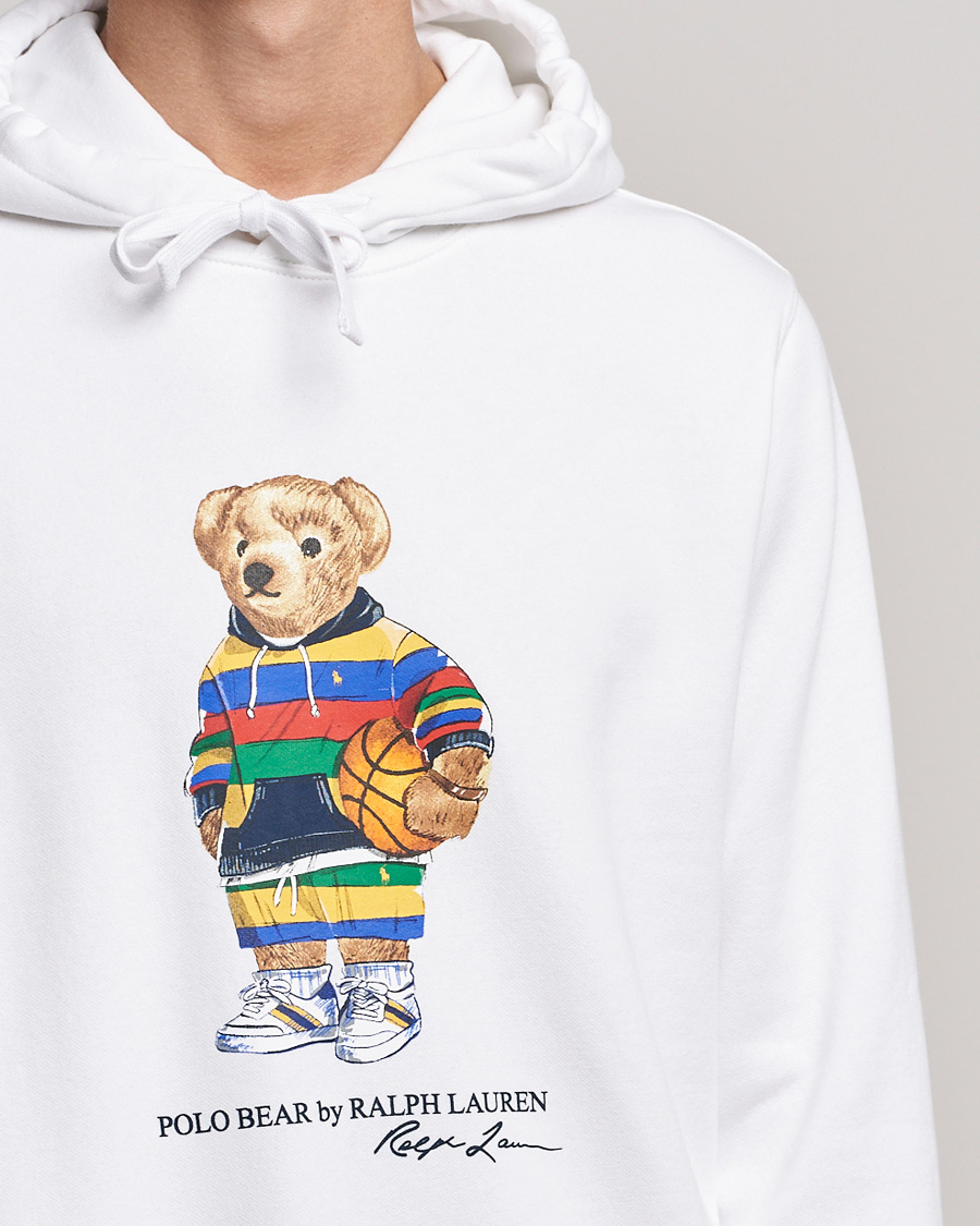 Herr | Tröjor | Polo Ralph Lauren | Printed Active Bear Hoodie White