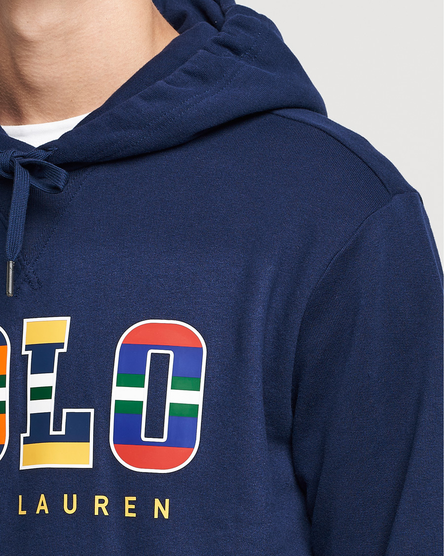 Herr | Tröjor | Polo Ralph Lauren | Fleece Retro Logo Hoodie Cruise Navy