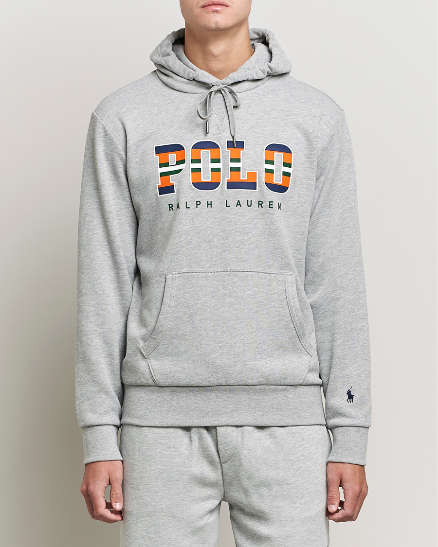 Herr | Tröjor | Polo Ralph Lauren | Fleece Retro Logo Hoodie Andover Heather