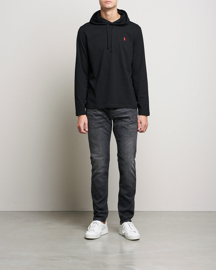 Herr | Tröjor | Polo Ralph Lauren | Long Sleeve Hooded T-Shirt Polo Black