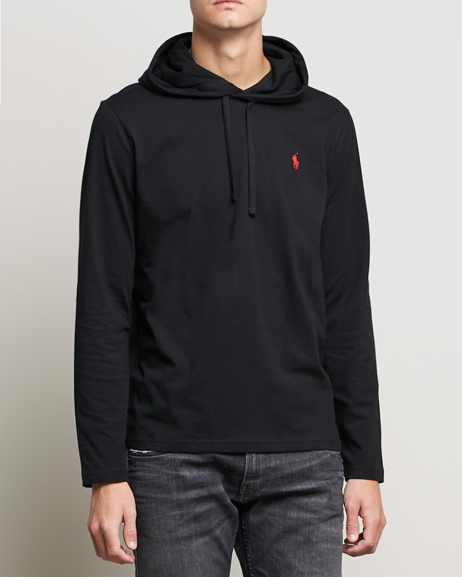 Herr | Tröjor | Polo Ralph Lauren | Long Sleeve Hooded T-Shirt Polo Black