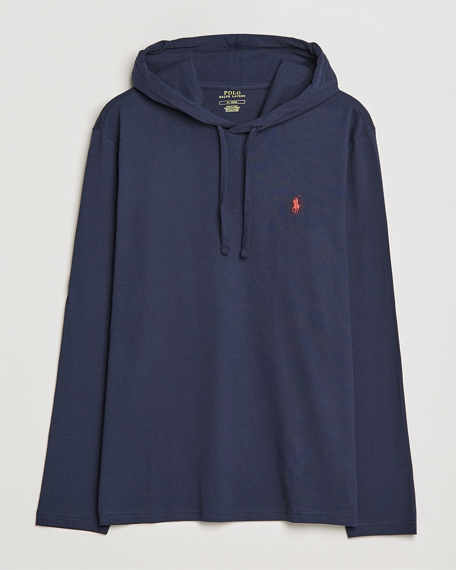 Herr | T-Shirts | Polo Ralph Lauren | Long Sleeve Hooded T-Shirt Ink