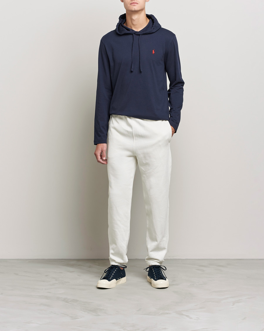 Herr | T-Shirts | Polo Ralph Lauren | Long Sleeve Hooded T-Shirt Ink