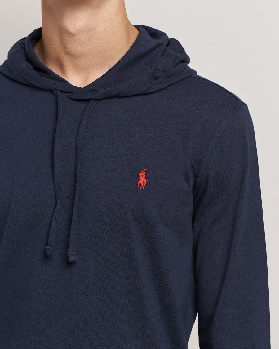 Herr | T-Shirts | Polo Ralph Lauren | Long Sleeve Hooded T-Shirt Ink