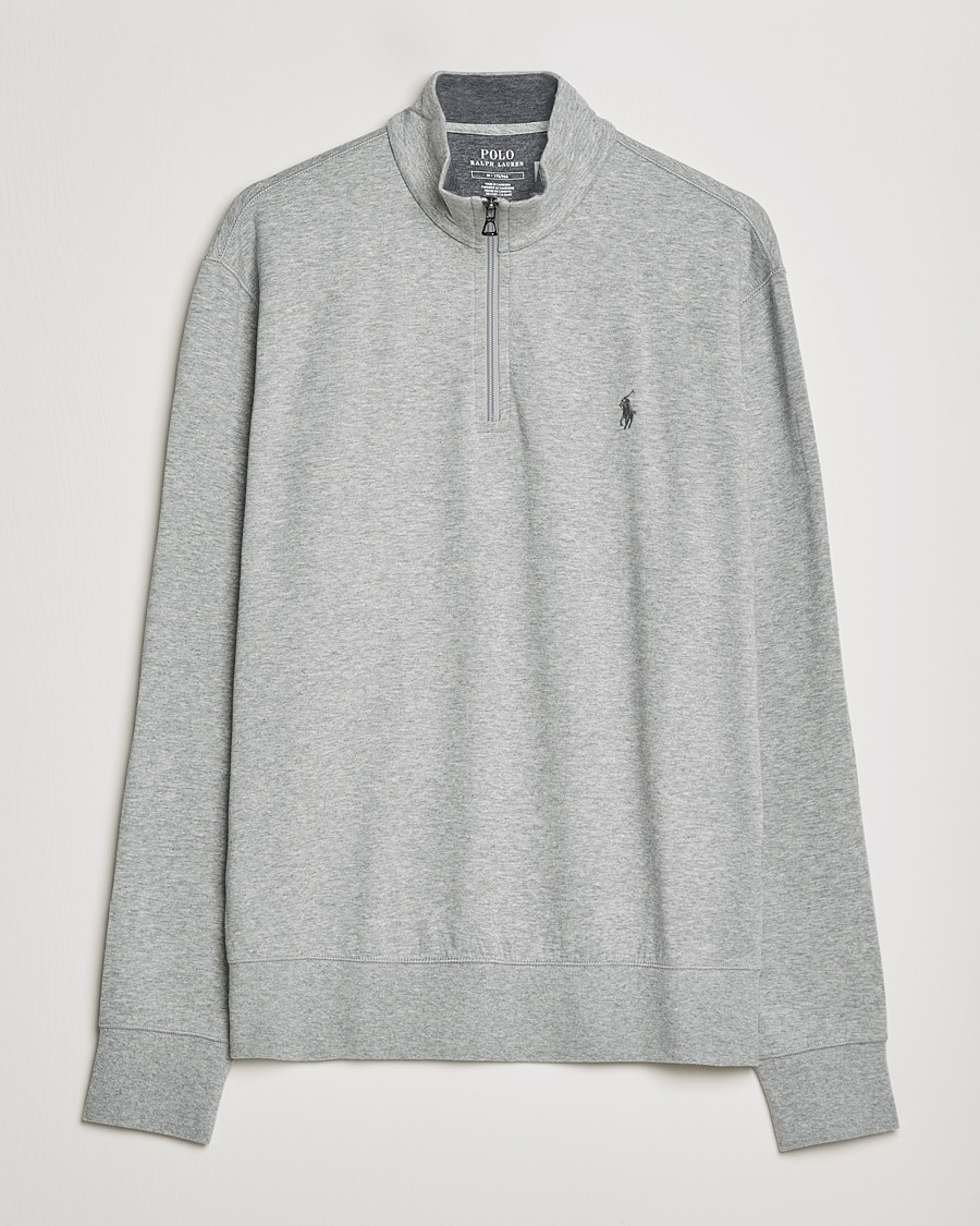 Herr | Tröjor | Polo Ralph Lauren | Double Knit Half-Zip Sweater Andover Heather