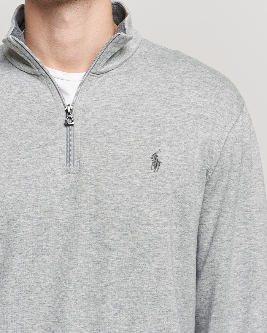 Herr | Tröjor | Polo Ralph Lauren | Tech Double Knit Half Zip Andover Heather