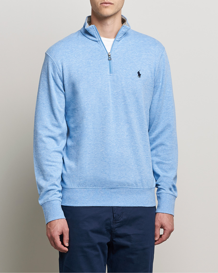 Herr | Tröjor | Polo Ralph Lauren | Tech Double Knit Half Zip Isle Heather