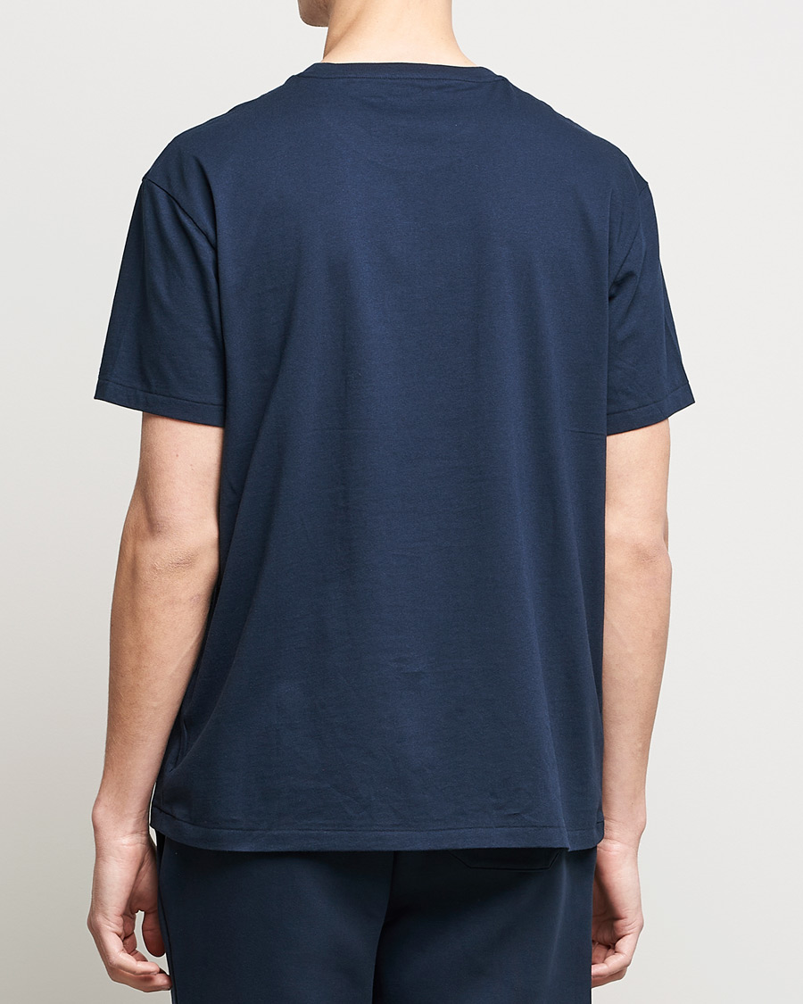 Herr | T-Shirts | Polo Ralph Lauren | Paisley Retro Logo Crew Neck Tee Aviator Navy