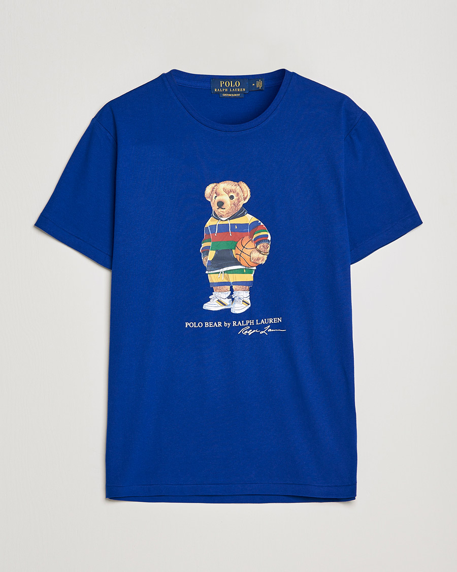 Herr | T-Shirts | Polo Ralph Lauren | Printed Active Bear Crew Neck Tee Heritage Royal