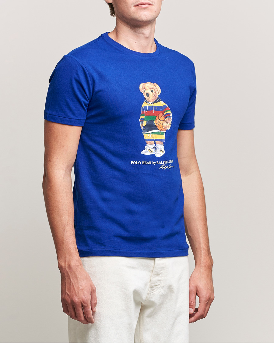 Herr | T-Shirts | Polo Ralph Lauren | Printed Active Bear Crew Neck Tee Heritage Royal