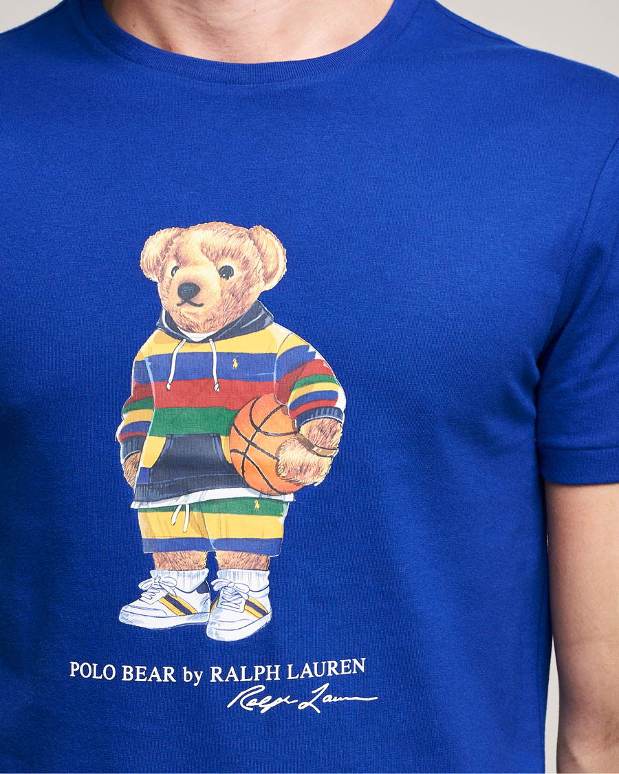 Herr | T-Shirts | Polo Ralph Lauren | Printed Active Bear Crew Neck Tee Heritage Royal