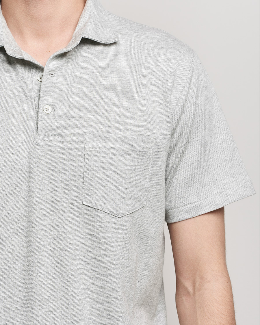 Herr | Pikéer | Polo Ralph Lauren | Custom Slim Fit Cotton/Linen Polo Andover Heather
