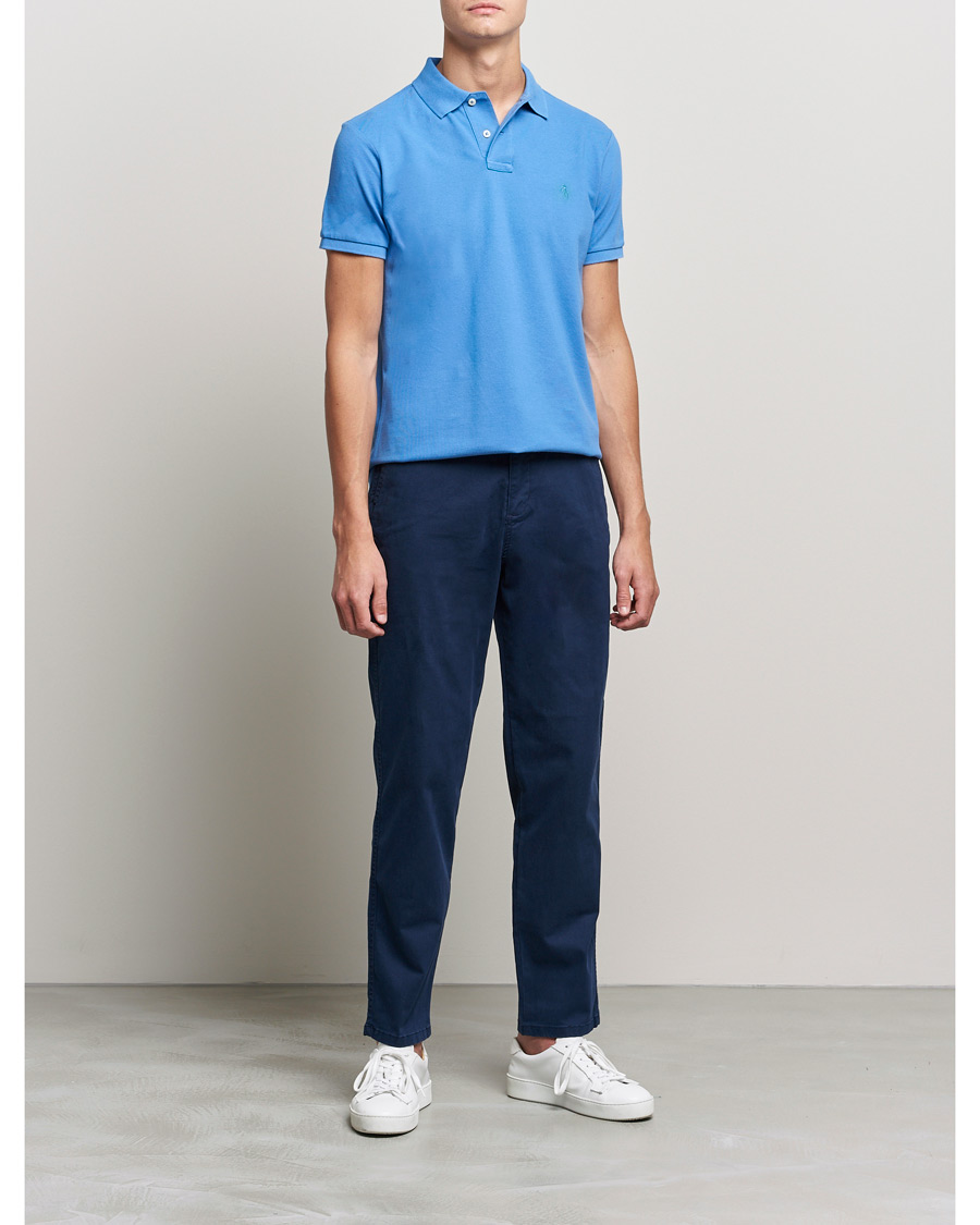 Herr | Pikéer | Polo Ralph Lauren | Custom Slim Fit Polo Retreat Blue