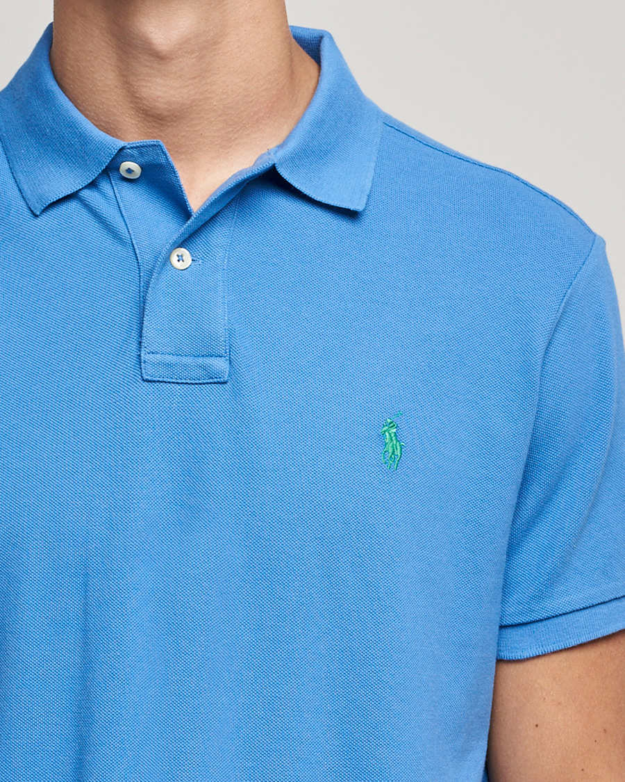 Herr | Pikéer | Polo Ralph Lauren | Custom Slim Fit Polo Retreat Blue