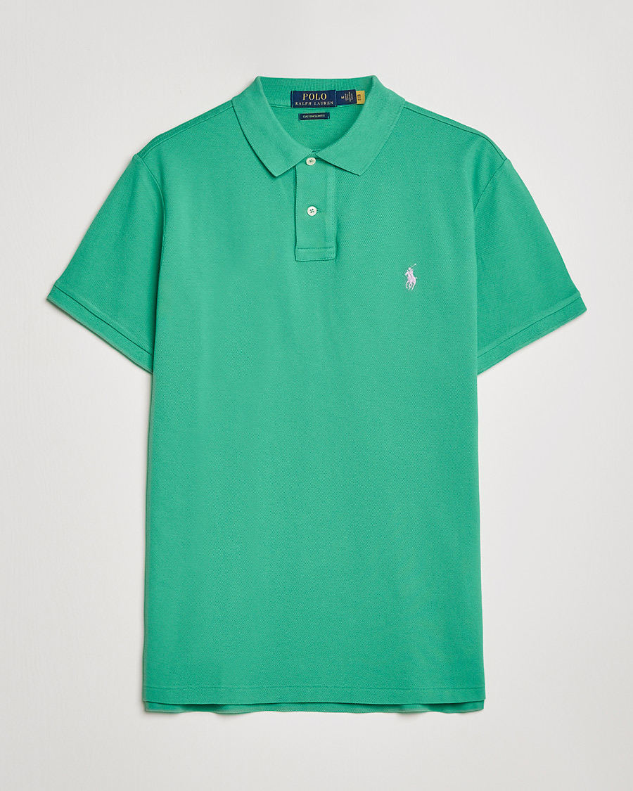 Herr | Pikéer | Polo Ralph Lauren | Custom Slim Fit Polo Raft Green