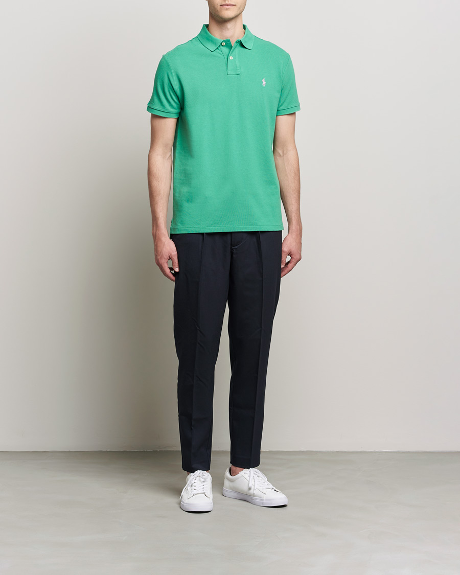 Herr | Pikéer | Polo Ralph Lauren | Custom Slim Fit Polo Raft Green